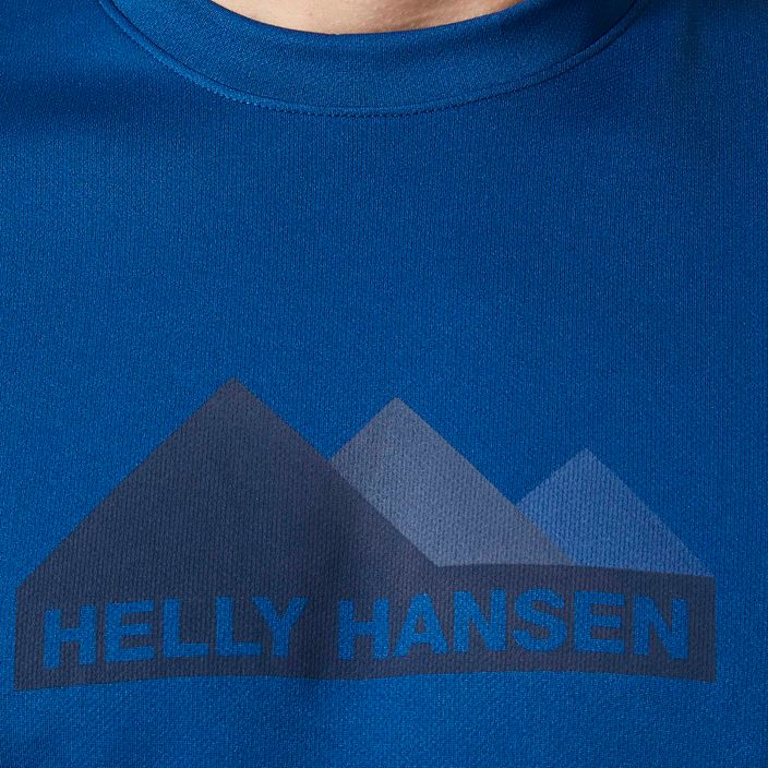 Men's Helly Hansen HH Tech Graphic trekking t-shirt blue 63088_606 3