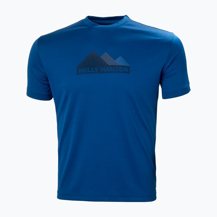 Men's Helly Hansen HH Tech Graphic trekking t-shirt blue 63088_606 4