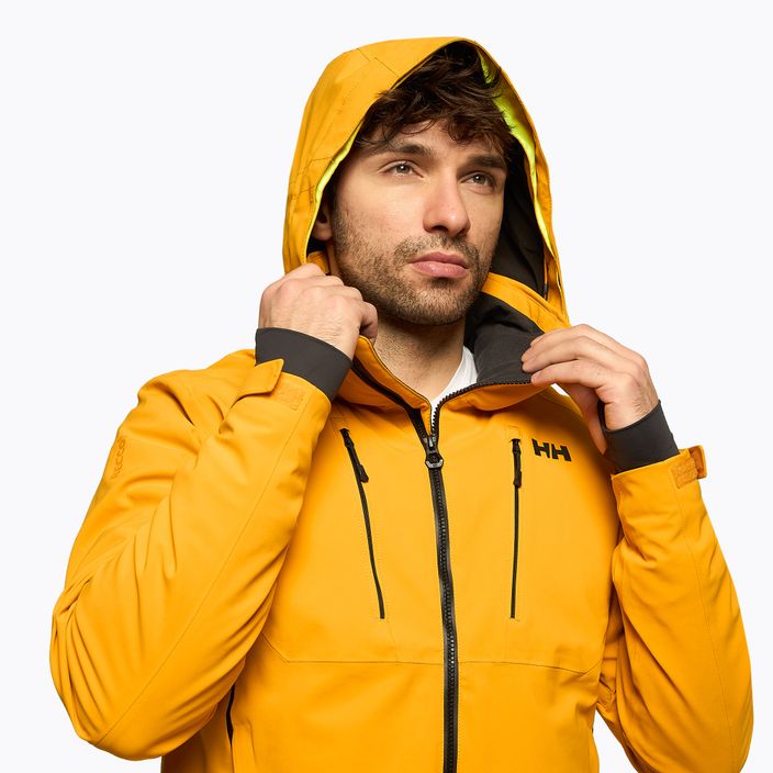 Men's ski jacket Helly Hansen Alpha 3.0 yellow 65551_328 4