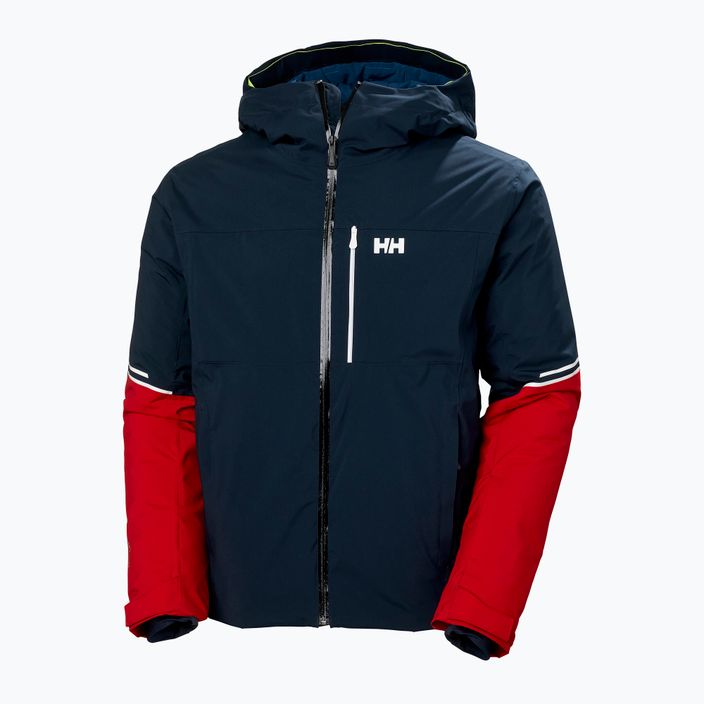 Helly Hansen men's Carv Lifaloft ski jacket navy blue and red 65777_597 7