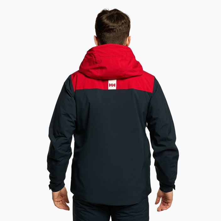 Men's ski jacket Helly Hansen Alpine Insulated navy blue and red 65874_597 3
