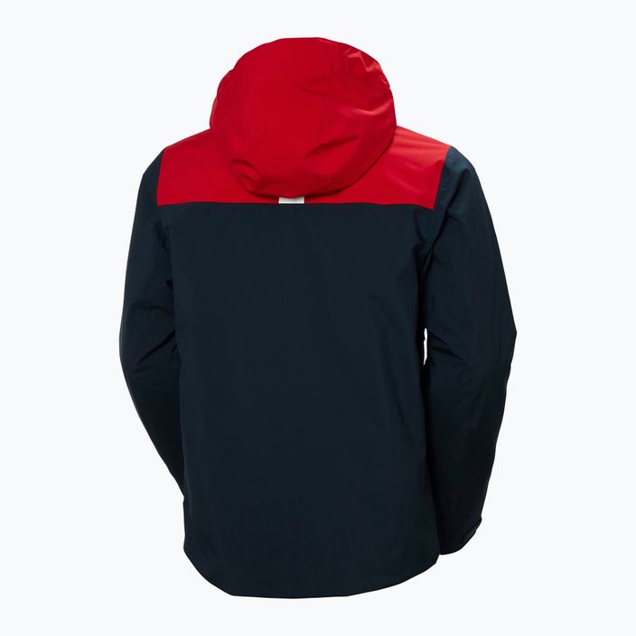 Men's ski jacket Helly Hansen Alpine Insulated navy blue and red 65874_597 7