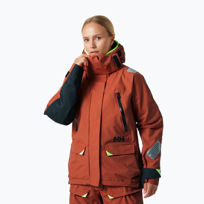 Helly Hansen Skagen Offshore women's sailing jacket terracotta