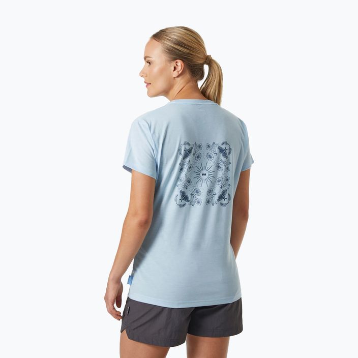 Women's trekking t-shirt Helly Hansen Skog Recycled Graphic blue 63083_513 2