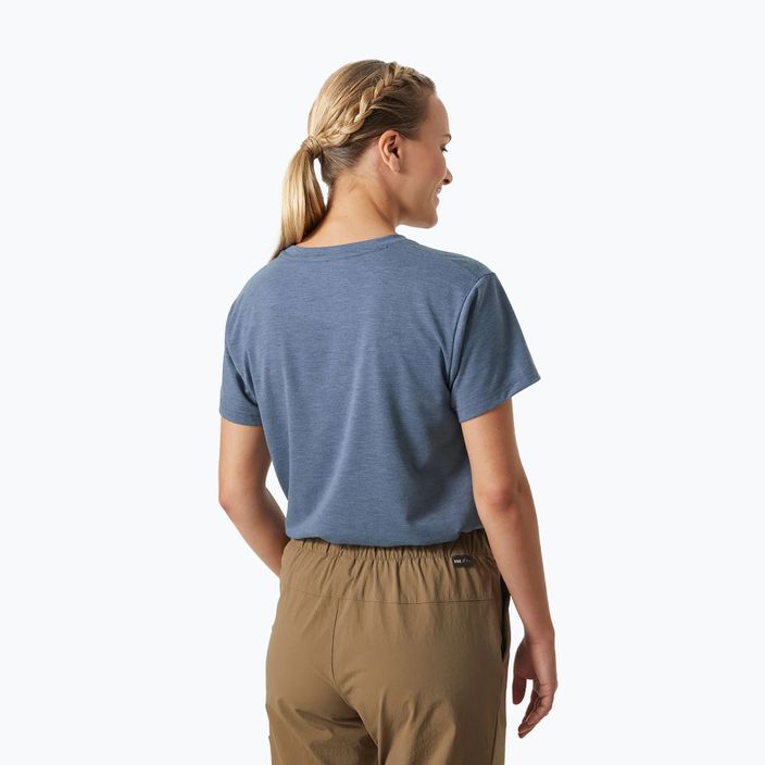 Women's trekking t-shirt Helly Hansen Skog Recycled Graphic blue 63083_585 2