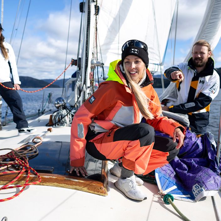 Helly Hansen women's sailing trousers Newport Coastal Bib peach echo 12