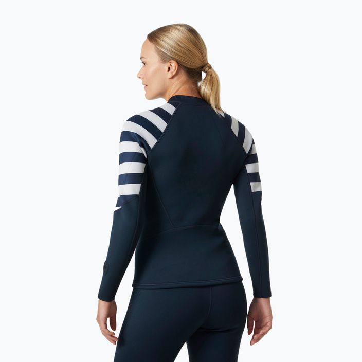 Women's neoprene jacket Helly Hansen Waterwear 2.0 2 mm navy stripe 2
