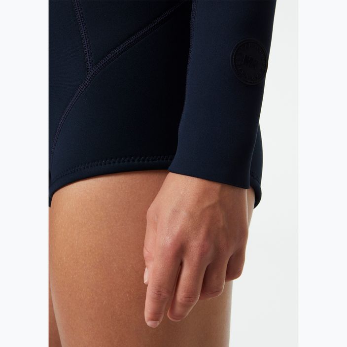 Women's Helly Hansen Waterwear Long Sleeve Spring Wetsuit navy stripe 6