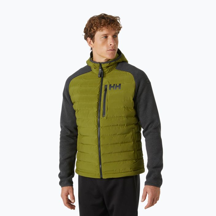 Men's sailing jacket Helly Hansen Arctic Ocean Hybrid Insulator olive green
