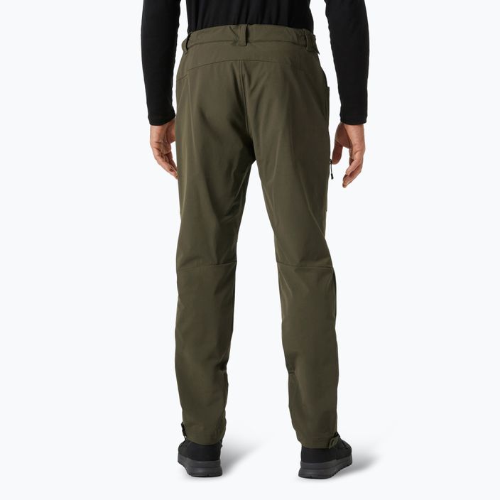 Helly Hansen men's softshell trousers Brono Softshell utility green 2