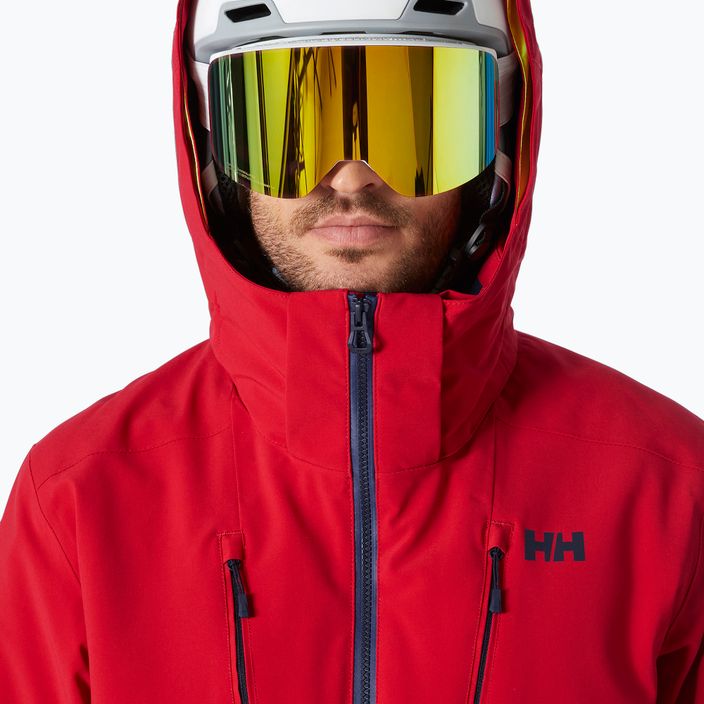 Men's ski jacket Helly Hansen Alpha 4.0 red 3