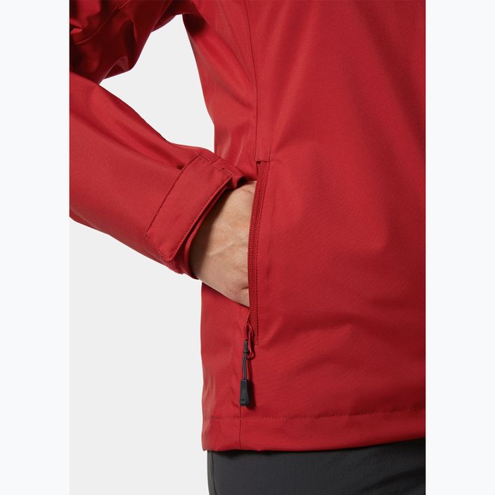 Women's sailing jacket Helly Hansen Crew Hooded 2.0 red 4