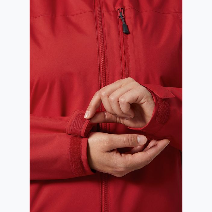 Women's sailing jacket Helly Hansen Crew Hooded 2.0 red 5