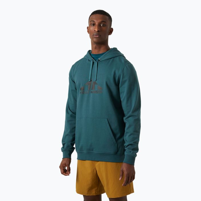 Men's Helly Hansen Nord Graphic Pull Over Hoodie dark creek