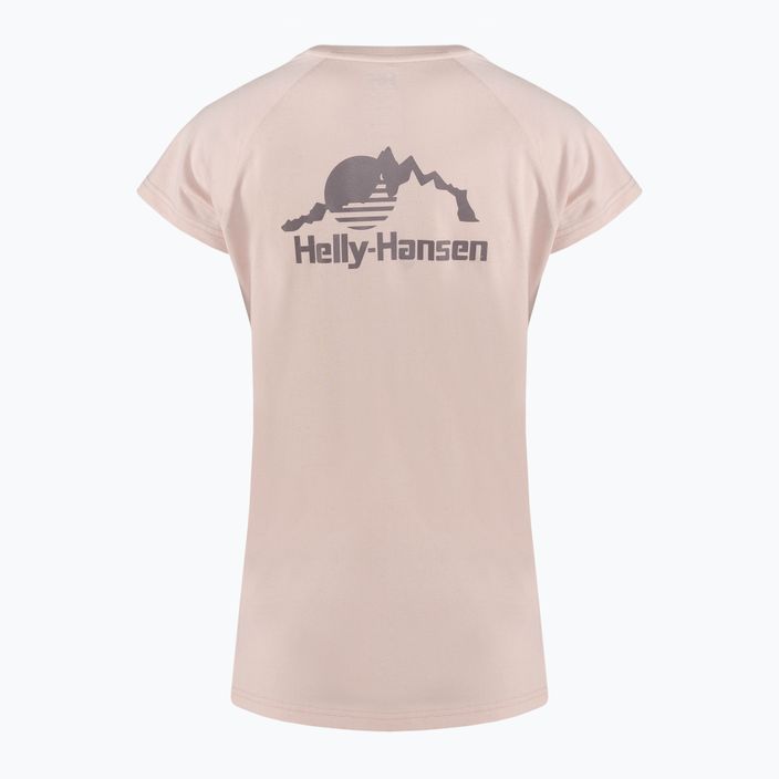 Helly Hansen Nord Graphic Drop pink cloud women's t-shirt 5