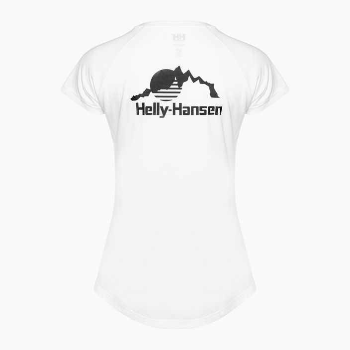 Helly Hansen Nord Graphic Drop white women's t-shirt 2