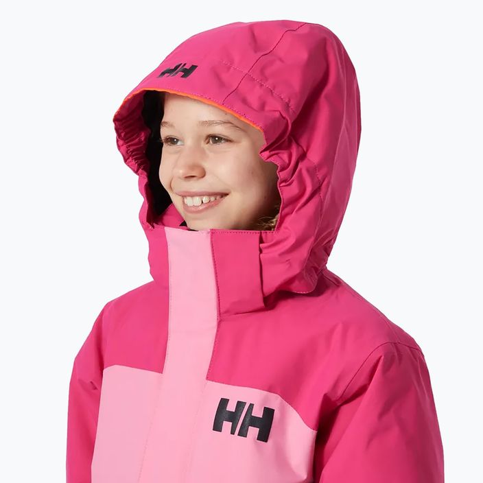 Helly Hansen Level sugar pink children's ski jacket 3