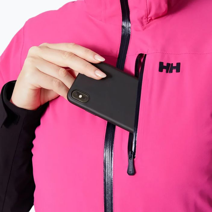 Women's ski jacket Helly Hansen Alphelia dragon fruit black 7