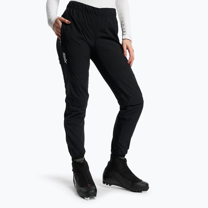 Women's cross-country ski trousers Swix Inifinity black 23546-10000