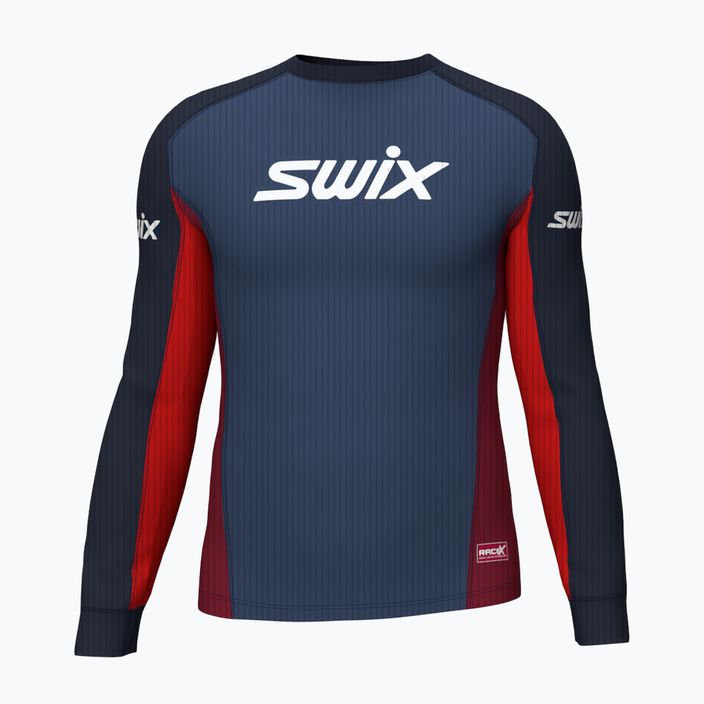 Swix Racex Bodyw men's thermal T-shirt navy blue and red 40811-75120