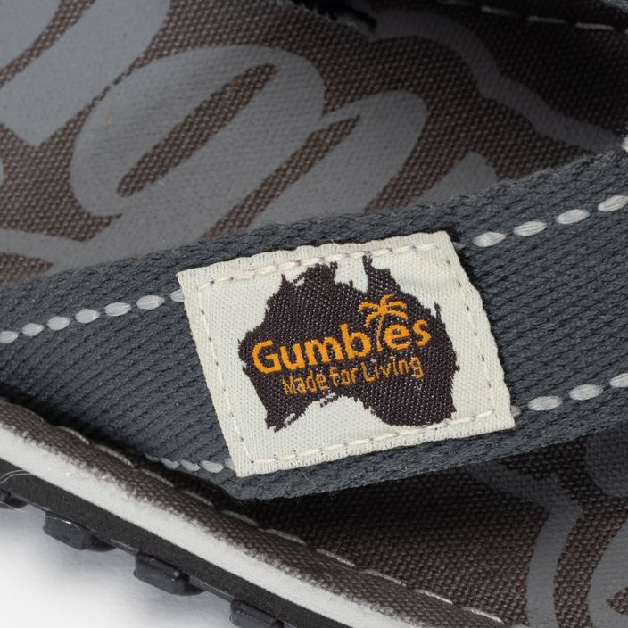 Gumbies Islander grey flip flops 7