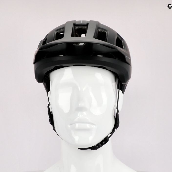 Bicycle helmet POC Axion Race MIPS uranium black matt/hydrogen white 11