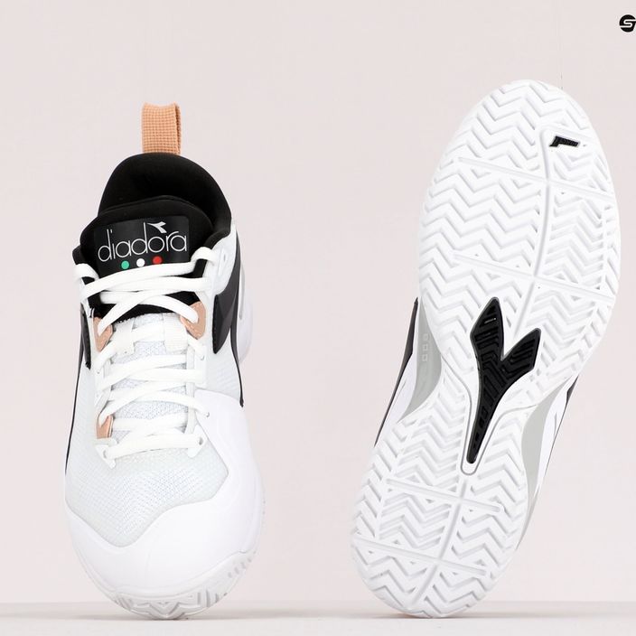 Women's tennis shoes Diadora Speed Blushield 5 AG white and black DD-101.176941 9