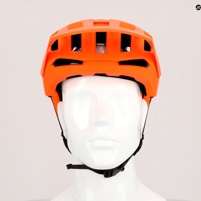 Bicycle helmet POC Kortal Race MIPS fluorescent orange/uranium/black matt 9