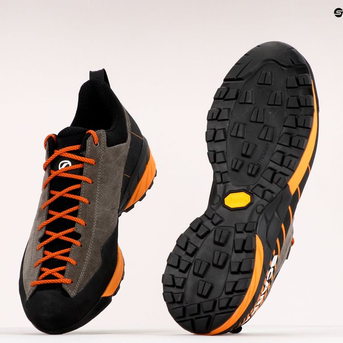 Men's SCARPA Mescalito approach shoes orange 72103-350 14