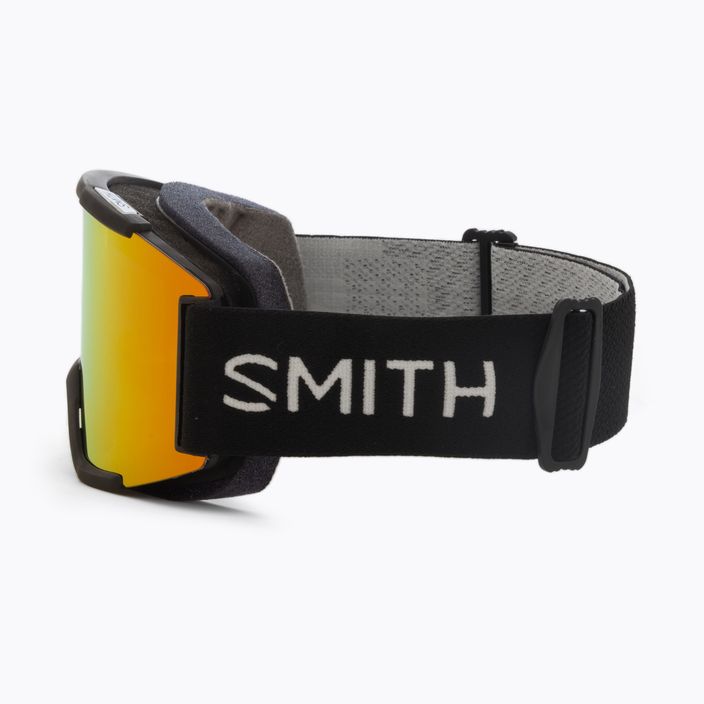 Smith Squad black/chromapop sun red mirror ski goggles M00668 3