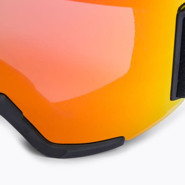 Smith Squad black/chromapop sun red mirror ski goggles M00668 6
