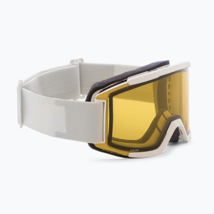 Smith Squad white vapor/chromapop sun platinium mirror ski goggles M00668 2
