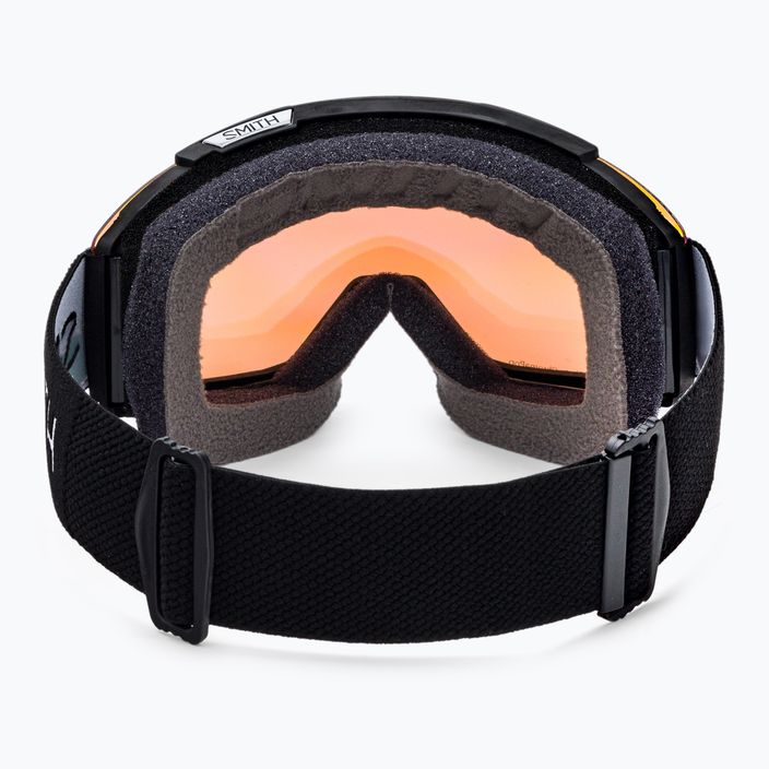 Smith Squad black/chromapop photochromic rose flash ski goggles M00668 3