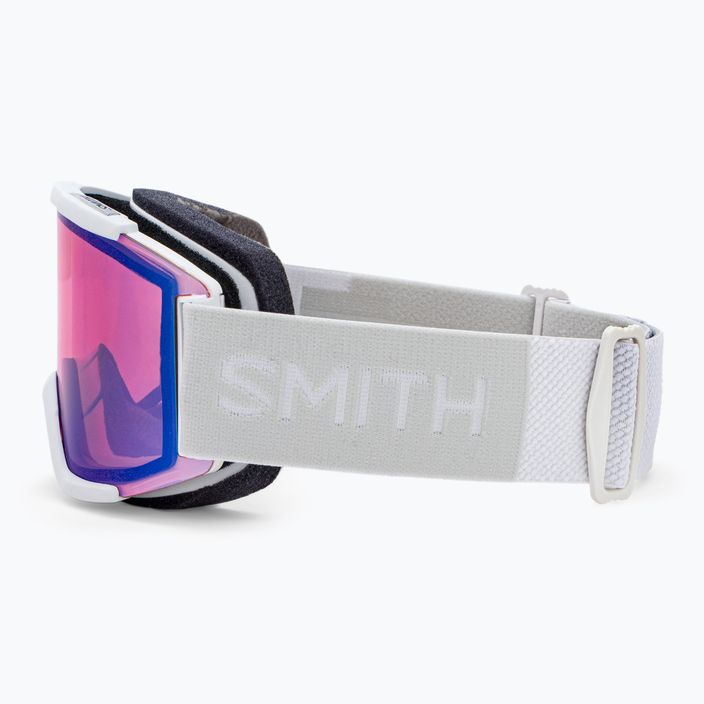 Smith Squad white vapor/chromapop photochromic rose flash ski goggles M00668 4