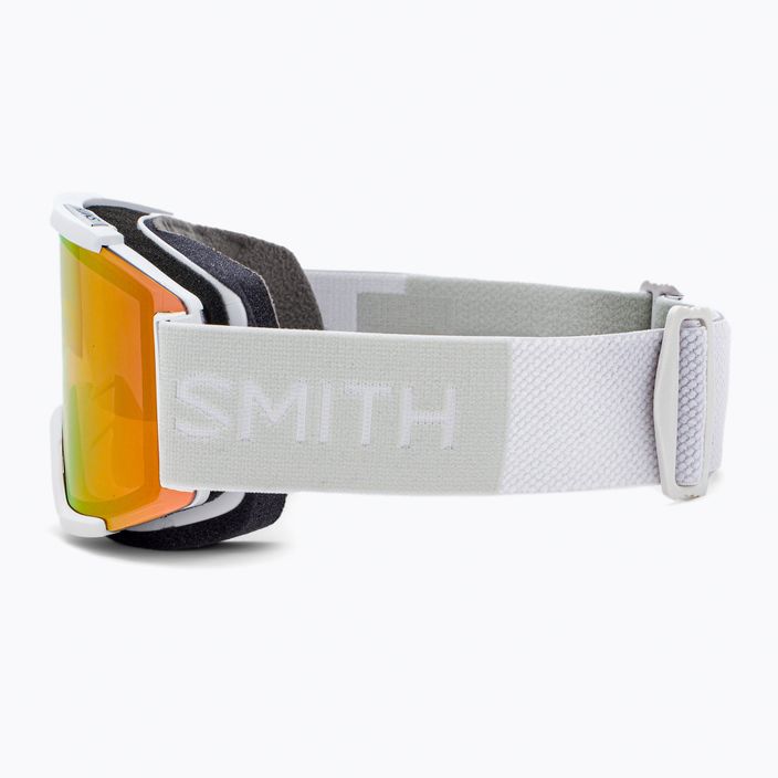 Smith Squad white vapor/chromapop photochromic red mirror ski goggles M00668 4