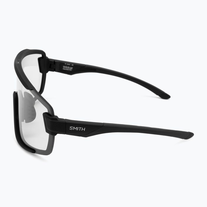 Smith Wildcat matte black/photochromic clear to gray sunglasses 5