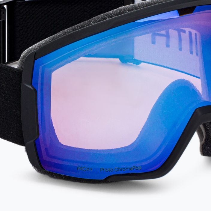 Smith Proxy black/chromapop photochromic rose flash ski goggles M00741 5