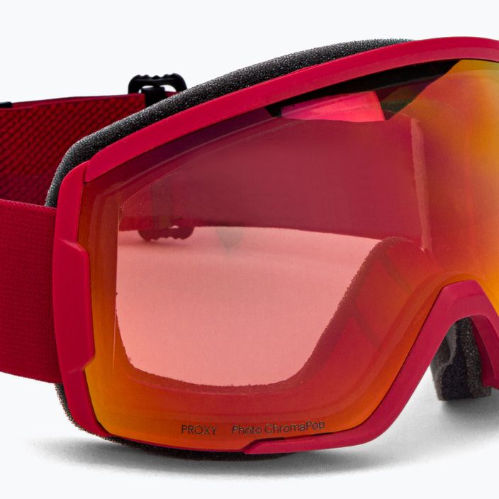 Smith Proxy lava/chromapop photochromic red mirror ski goggles M00741 5