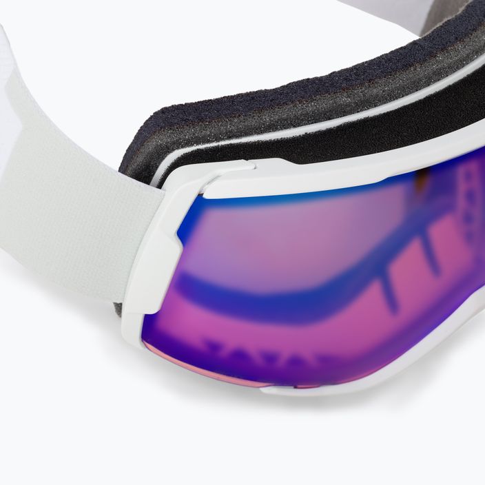 Smith Proxy white vapor/chromapop photochromic rose flash ski goggles M00741 5