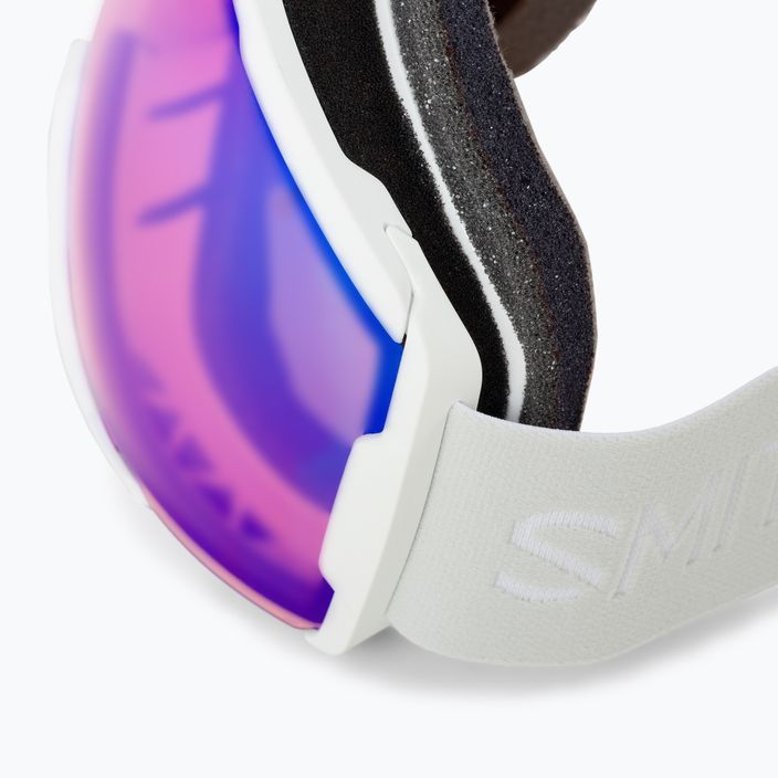 Smith Proxy white vapor/chromapop photochromic rose flash ski goggles M00741 6