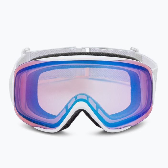 Smith Moment white vapor/chromapop photochromic rose flash ski goggles M00745 2