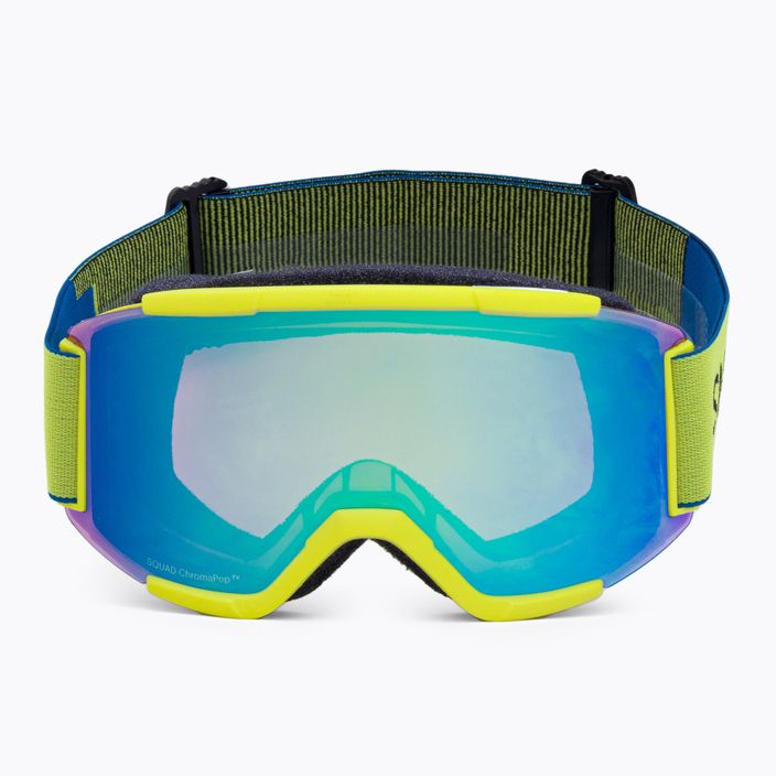 Smith Squad ski goggles neon yellow/chromapop everyday green mirror M00668 3