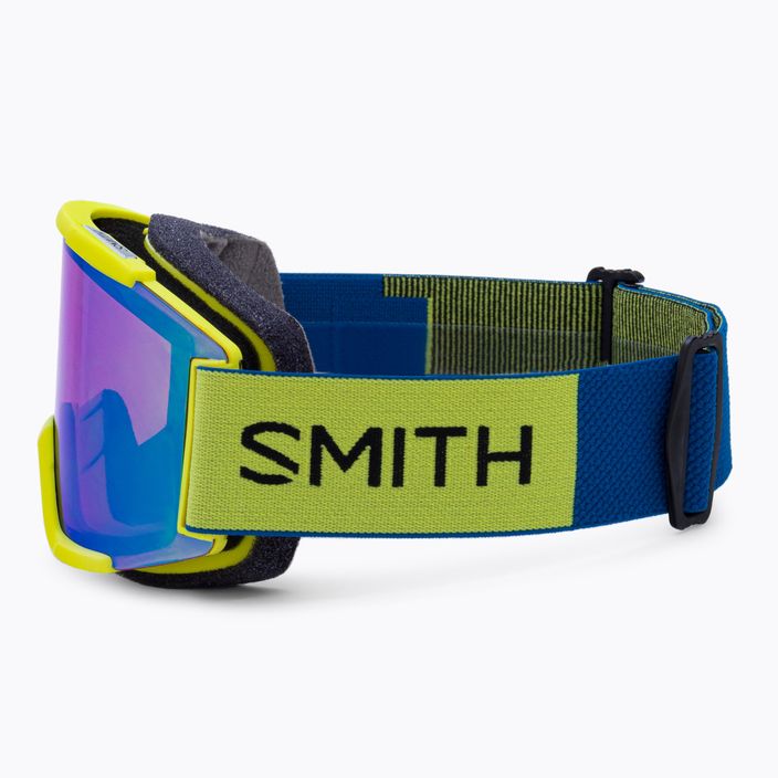 Smith Squad ski goggles neon yellow/chromapop everyday green mirror M00668 5