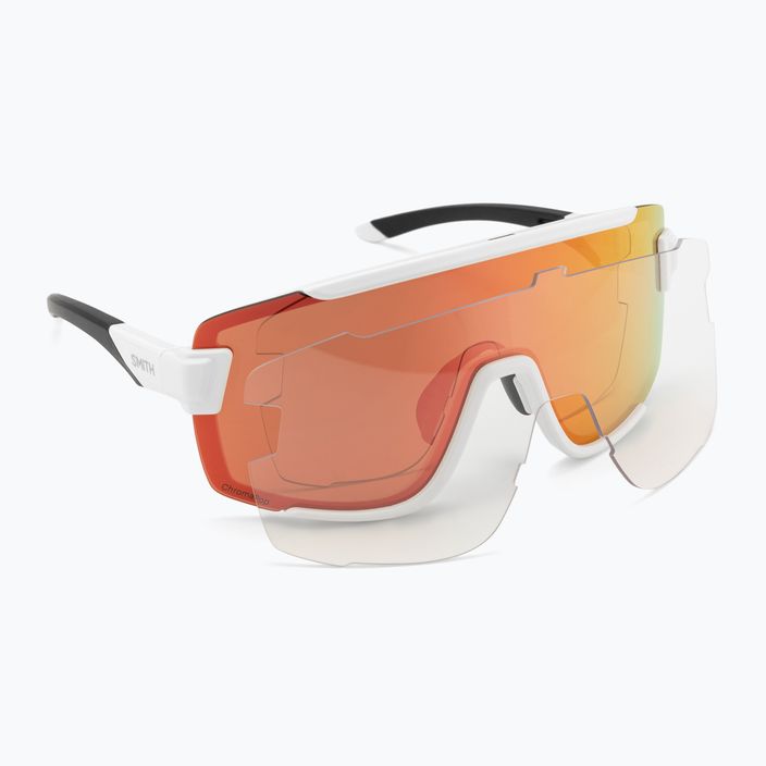 Smith Wildcat white/chromapop red mirror sunglasses