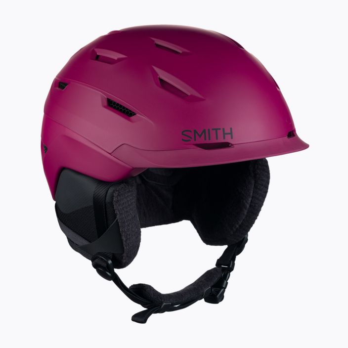 Women's ski helmet Smith Liberty Mips maroon E0063009C5155