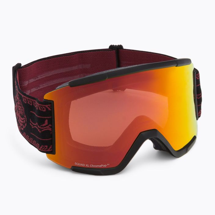 Smith Squad XL ac/zeb powell/chromapop everyday red mirror ski goggles M00675