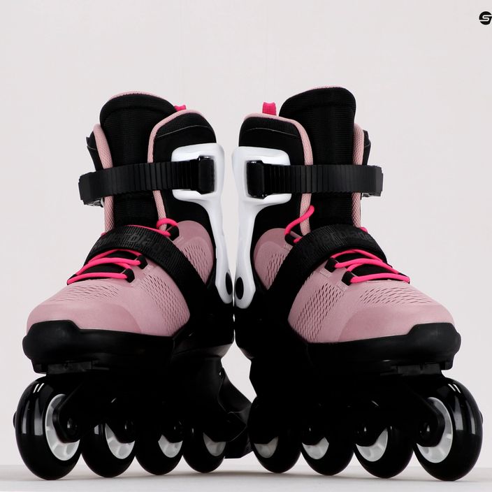 Rollerblade Microblade children's roller skates pink and white 07221900 T93 11