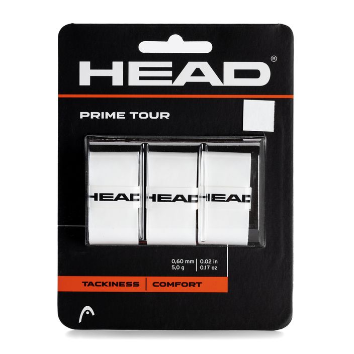 HEAD Prime Tour tennis racket wraps 3 pcs white 285621 2