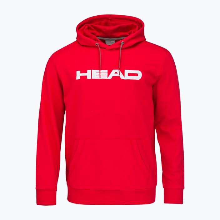 Men's tennis sweatshirt HEAD Club Byron Hoodie red