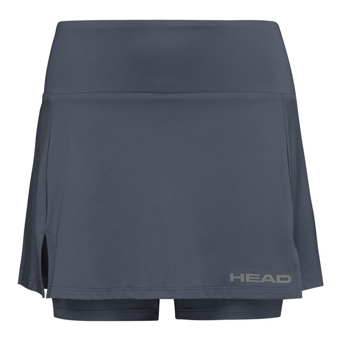 Tennis skirt HEAD Club Basic Skort anthracite 2